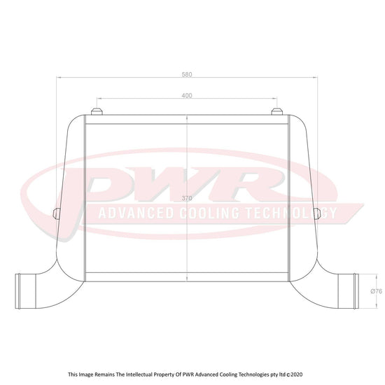 PWR Intercooler Core 500x250x55mm PWI50 PWI50