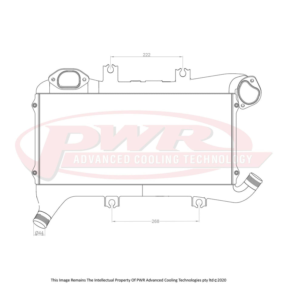 PWR Elite Intercooler Kit w/ Fan & Shroud fits Landcruiser 200 Series PWI81822K