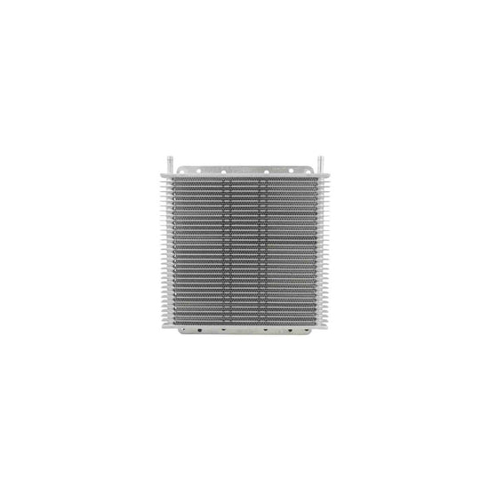 PWR Trans Oil Cooler - 280 X 255 X 19mm (3/8in Hose Barb) Suits 11in SPAL Fan 30-Row PWO0528SP