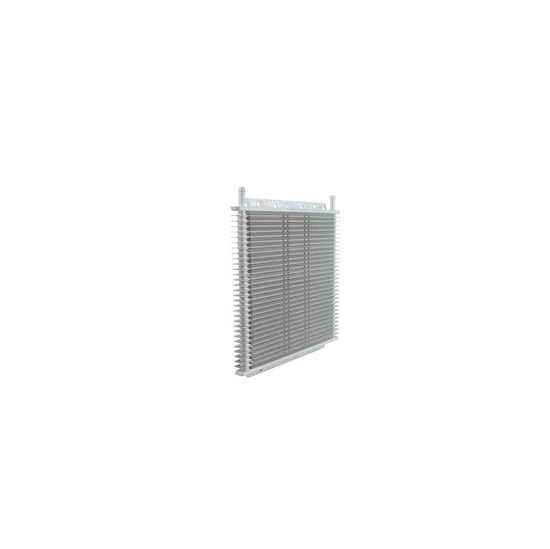 PWR Trans Oil Cooler - 280 X 255 X 19mm (3/8in Hose Barb) Suits 11in SPAL Fan 30-Row PWO0528SP