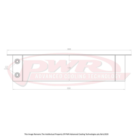 PWR Mazda RX2 - RX7 Series 3 12A, 13B Rotary Engine (1970 - 1985) Extruded Tube 8 Row Engine Oil Cooler PWO1061