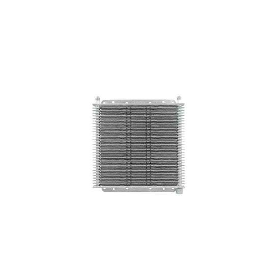 PWR Trans Oil Cooler - 280 X 255 X 19mm (-6 An Fittings) Suits 11in SPAL Fan, Temp Switch Boss 30-Row PWO1223-6