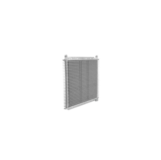PWR Trans Oil Cooler - 280 X 255 X 19mm (-6 An Fittings) Suits 11in SPAL Fan, Temp Switch Boss 30-Row PWO1223-6