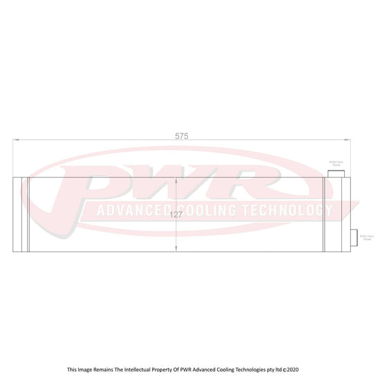 PWR Mazda RX7 Fc Series 4 - 5 13B Rotary Engine (1985-1992) Extruded Tube Engine Oil Cooler PWO2587