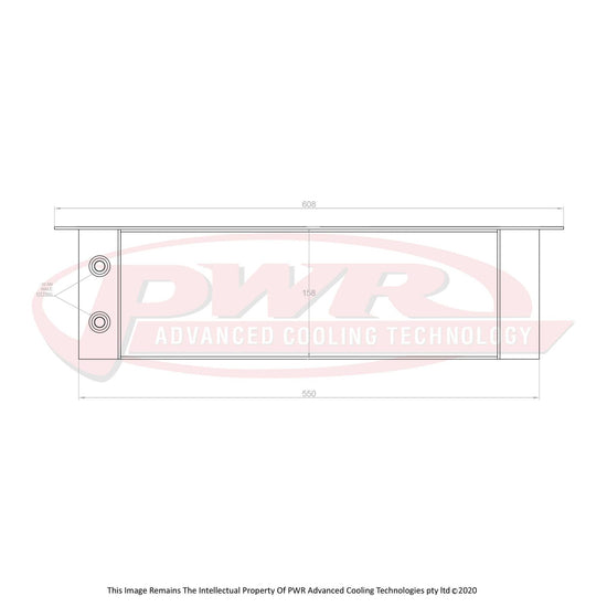 PWR Mazda RX2 - RX7 Series 3 12A, 13B Rotary Engine (1970 - 1985) Extruded Tube 10 Row Engine Oil Cooler PWO5079