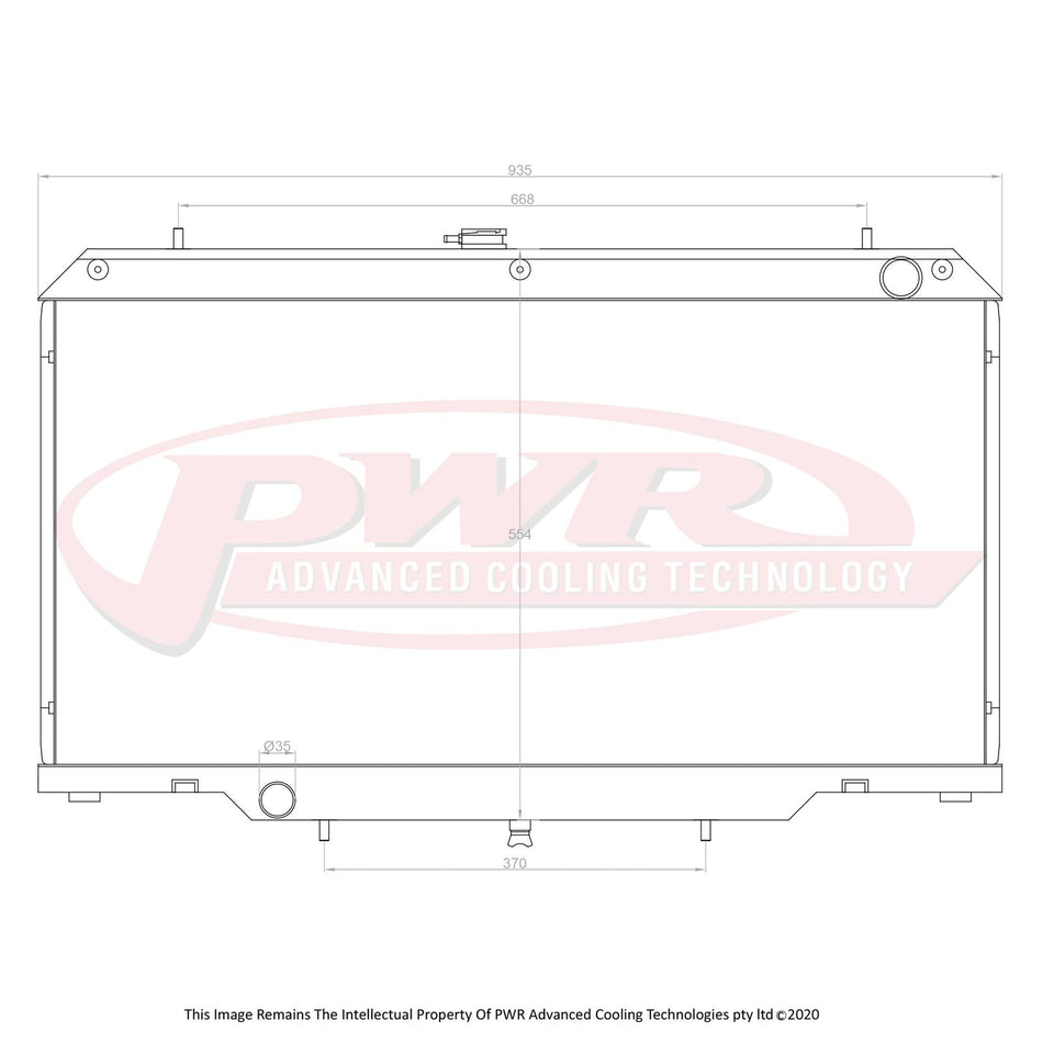 PWR Radiator 55mm fits Nissan Patrol GU 4.2TD PWR0381
