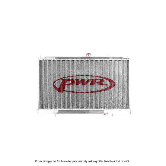 PWR Mitsubishi Lancer Evolution 4, 5 & 6 4G63T Engine (1996 - 2001) 55mm R-Fin Radiator With -20An Fittings PWR1140-11