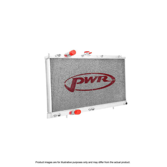 PWR Mitsubishi Lancer Evolution 4, 5 & 6 4G63T Engine (1996 - 2001) 55mm R-Fin Radiator With -20An Fittings PWR1140-11