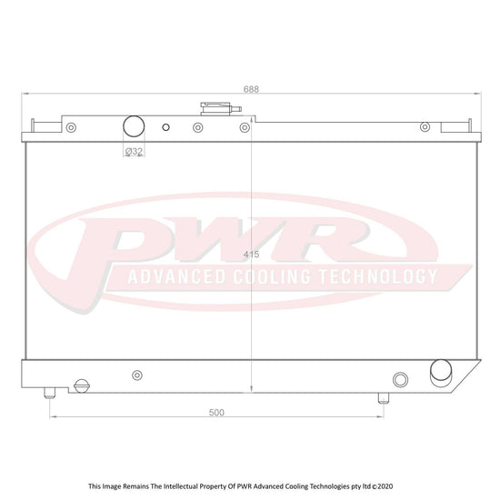 PWR Toyota Celica GT4 St165 & St162 3SGTe Engine (1986 - 1992) 42mm Radiator PWR5126
