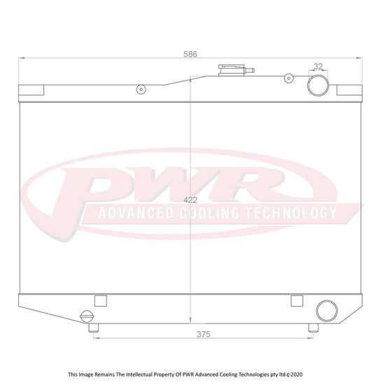 PWR Toyota Sprinter Ae86 4Age Engine (1983 - 1987) 42mm Radiator PWR5474