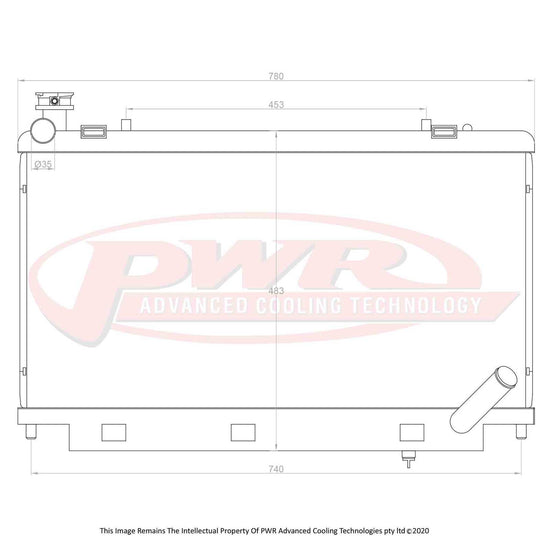 PWR Radiator 68mm fits Holden Commodore VE SS PWR6054 PWR6054