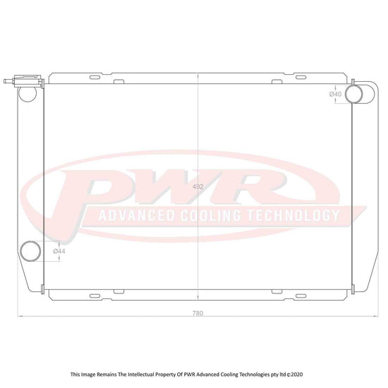PWR Radiator 55mm fits Ford Falcon XD-XF Cleveland PWR5697SP PWR5697SP
