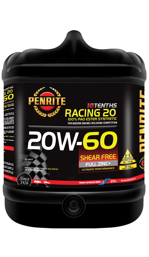 Penrite 10 Tenths Racing 20W-60 Engine Oil 20L