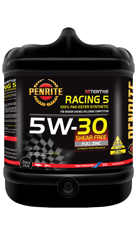 Penrite 10 Tenths Racing 5W-30 Engine Oil 20L
