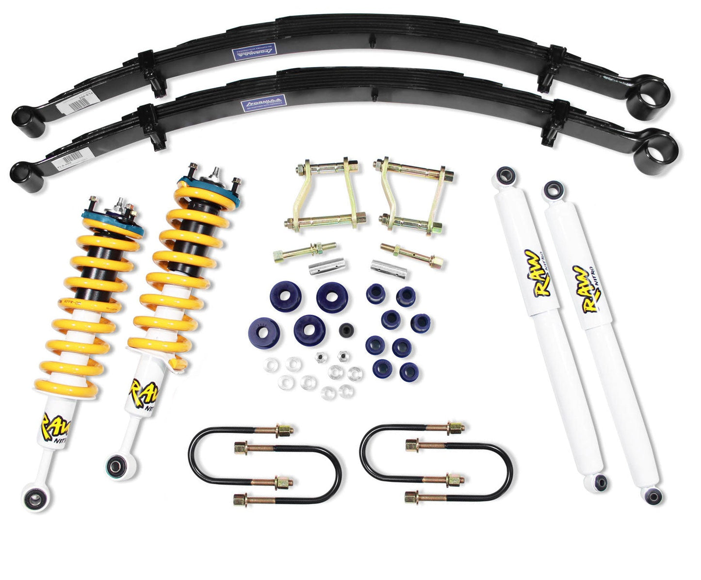 RAW 4x4 40mm Nitro 4x4 Lift Kit to suit Mazda BT-50 and Ford Ranger RANG-300