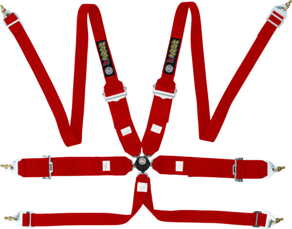 Autotecnica FIA (HANS) 6-Point Racing Harness Quick Release (Red) RCU-1003HR