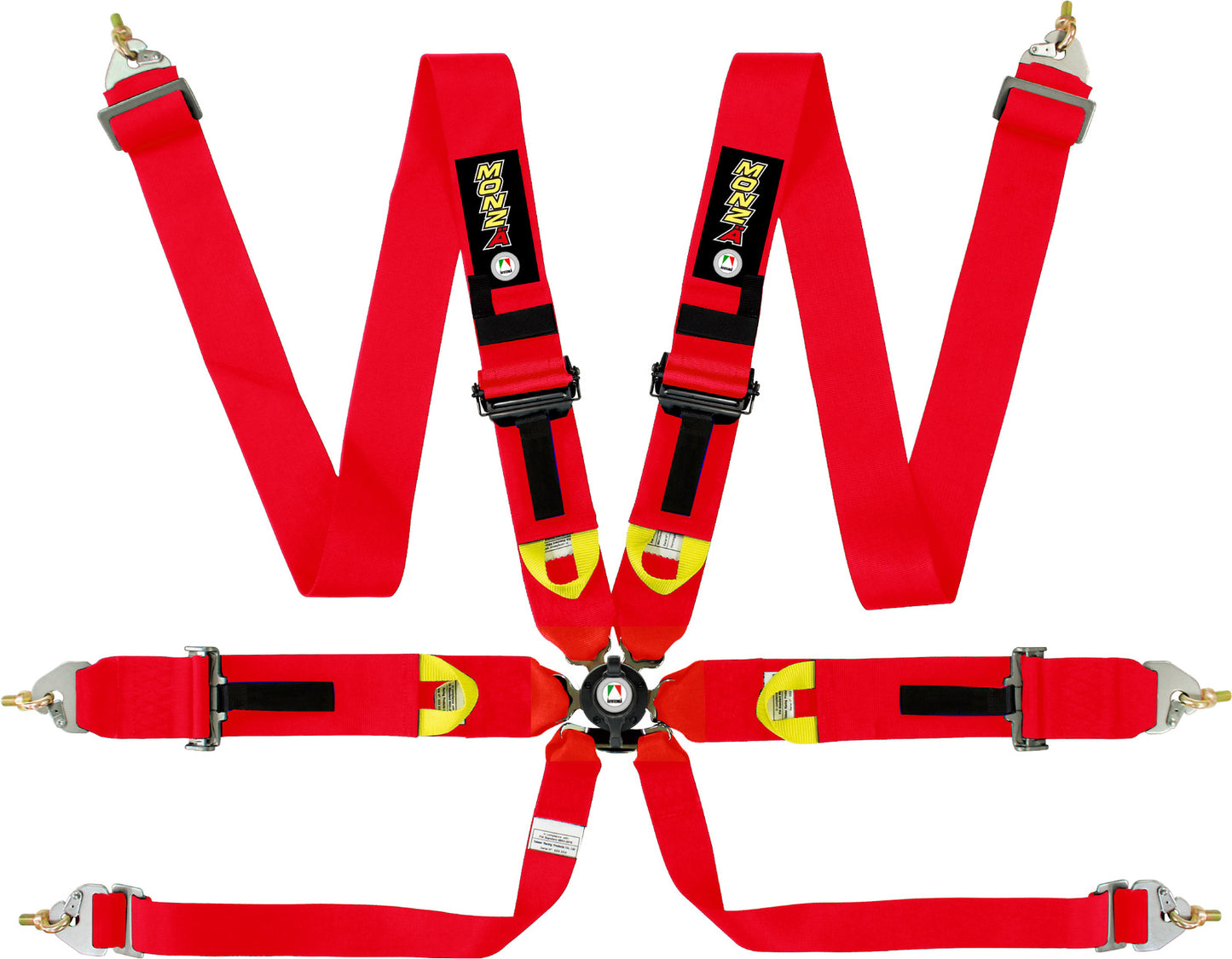 Autotecnica FIA 6-Point Racing Harness Quick Release (Red) RCU-1003R