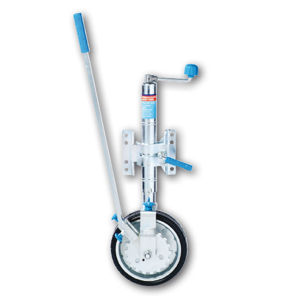Ark 10in Ezi-Mover Ratchet Jockey Wheel 350kg Bolt/Weld Fixed RJW1C