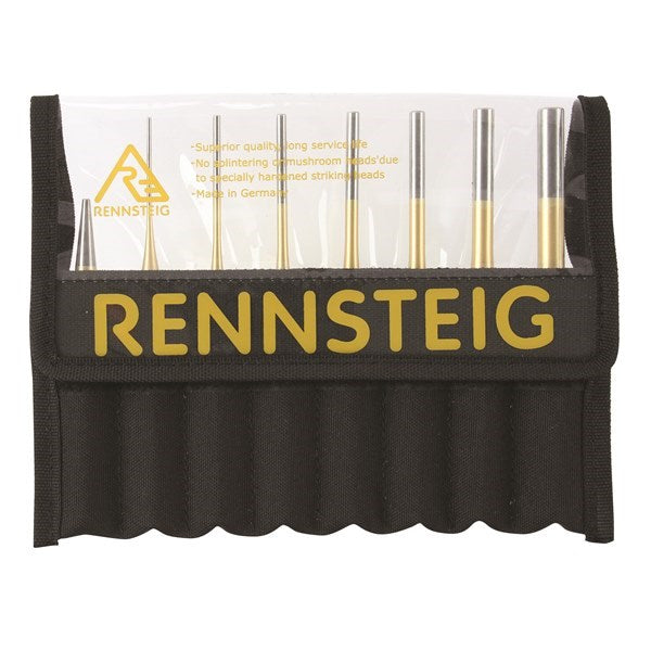 Rennsteig Taper & Parallel Pin Punch Set 8 Piece RTP8