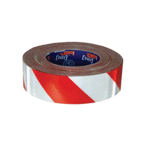 Prochoice Reflective Hazard Tape Red & White. 50M X 50mmself Adhesive (Pht05) RW5050-R