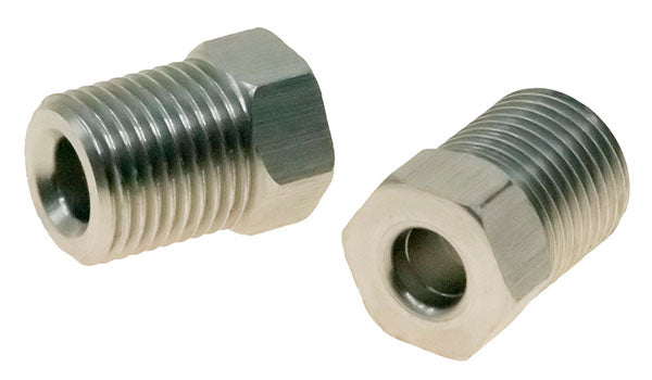 Raceworks Inverted Flare Tube Not 3/8in.-24 Stainless Fits 3/16in. Hard Line (2Pk)