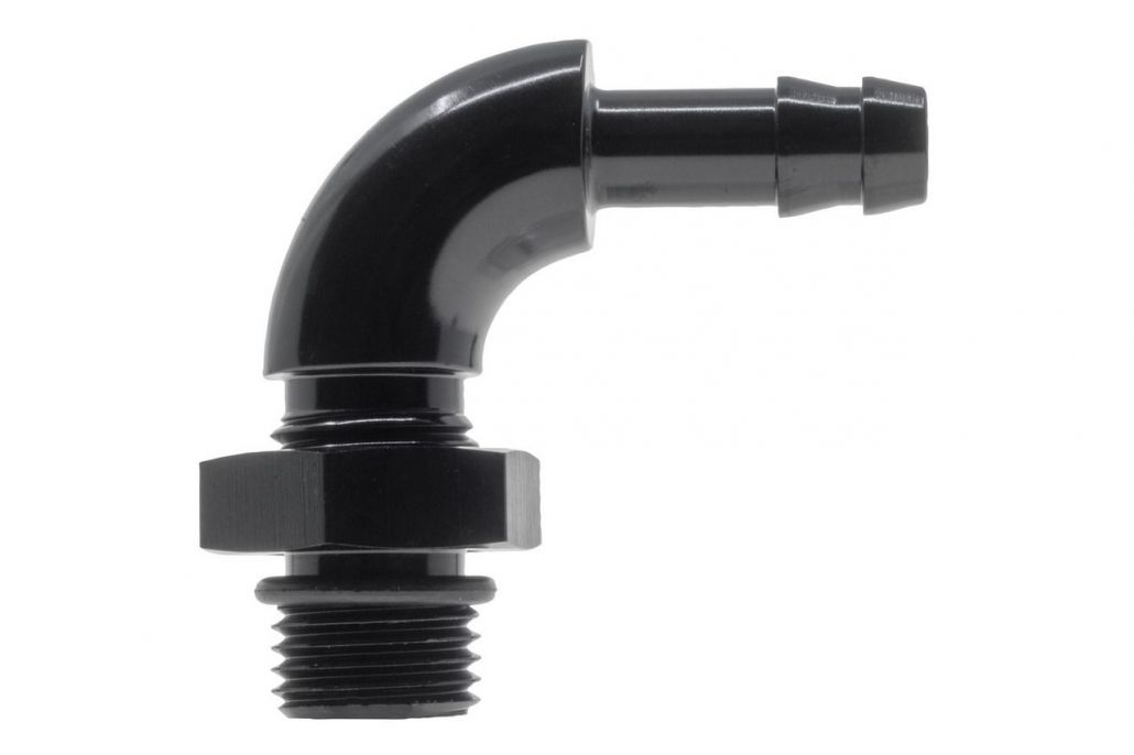 Raceworks O-Ring Port AN-6 To 3/8'' Barb 90Deg Swivel