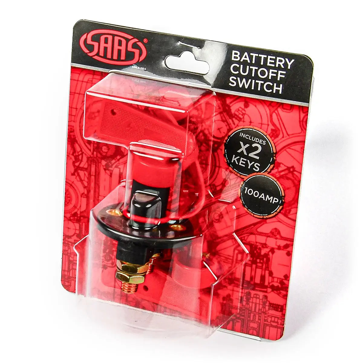 SAAS Battery Cut Off / Isolater Switch 100Amp 2 Keys SBS1101