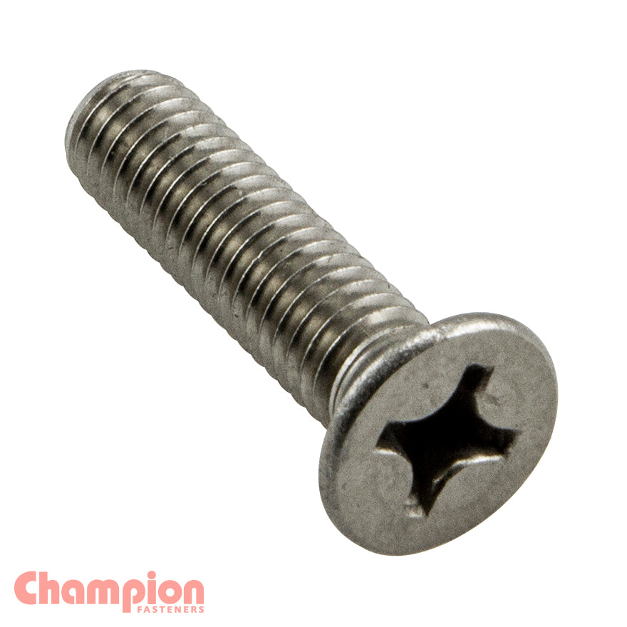 Champion Fasteners Machine Screw Csk Phillips M4 X 16mm Zinc Plated CMS52