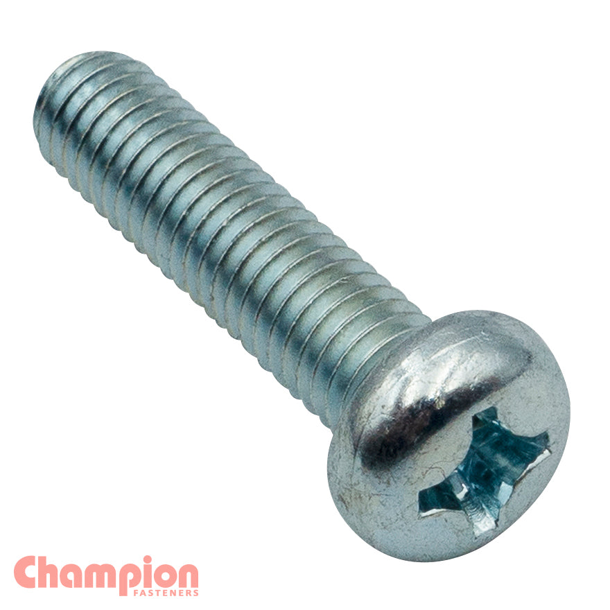 Champion Fasteners Machine Screw Pan Phillips M4 X 80mm Zinc Plated CMS12
