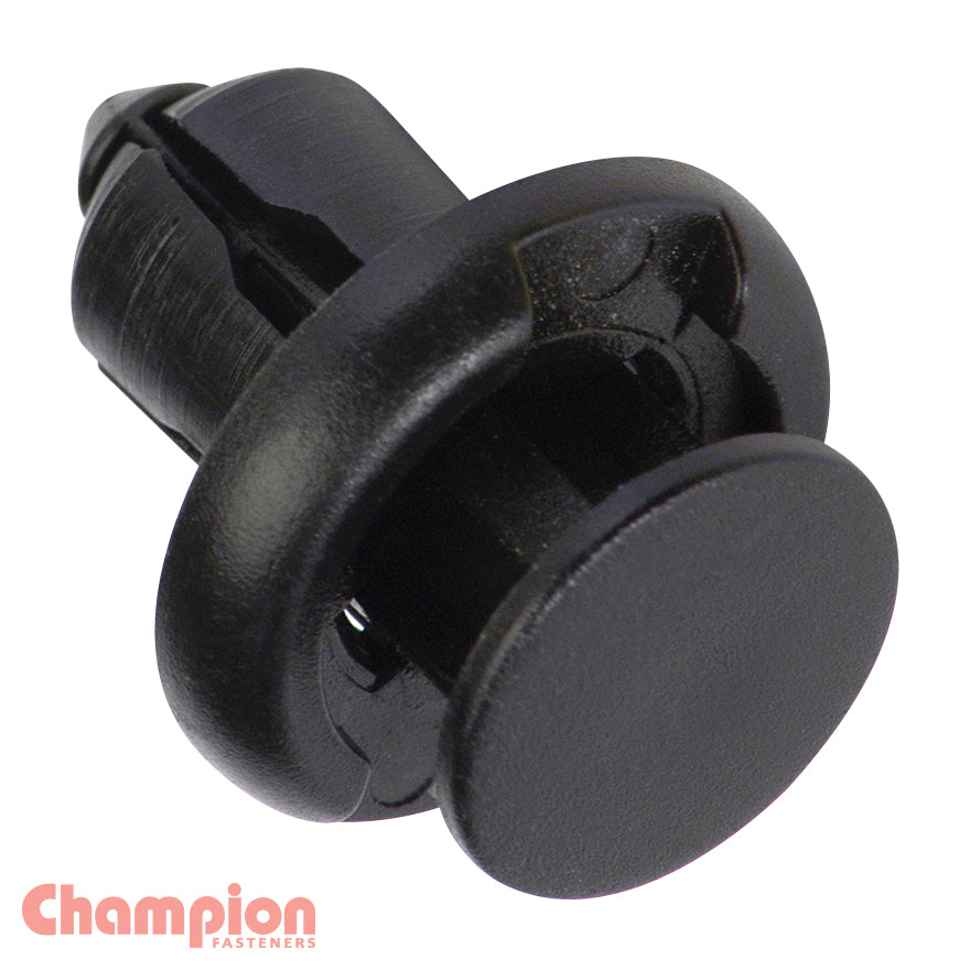 Champion Fasteners Push Rivet Black Len:13mm Hole:10mm Hd:20mm CBP164