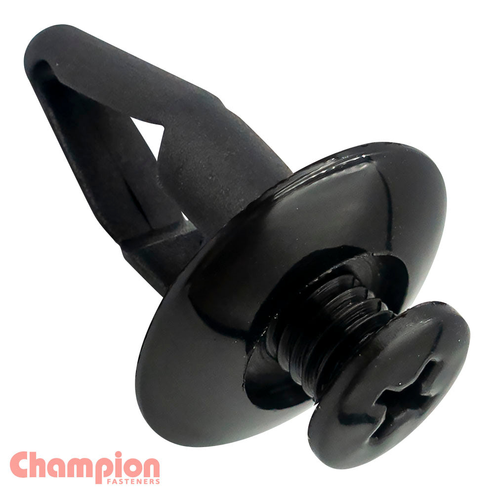 Champion Fasteners Scrivet Black Len:18mm Hole:8mm Hd:20mm CBP160