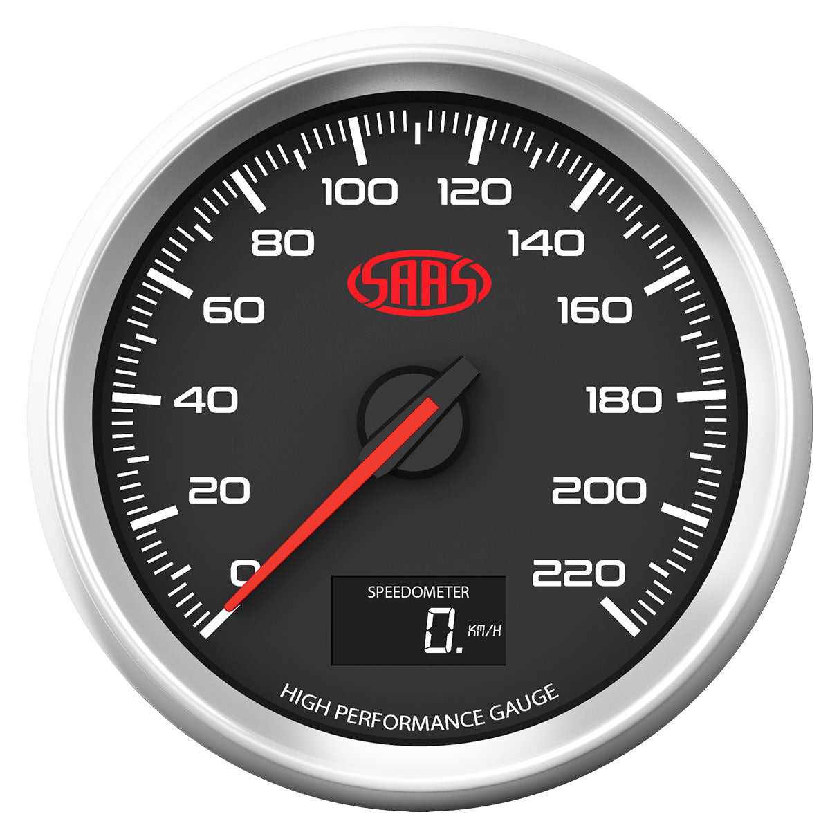 SAAS Speedometer 0 - 220 Kph 3 1/2 Indash SG32632