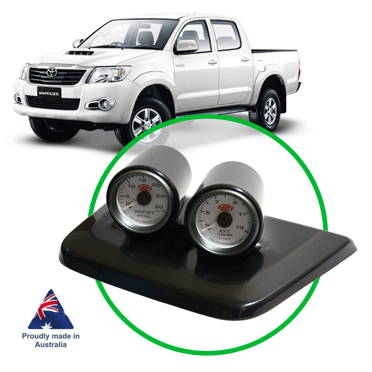 SAAS Dash Pod Hilux 05-15 2 Pod SGP1105