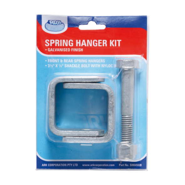 Ark Spring Hanger Kit suits 45mm Slipper Leaf Springs SHK45GB