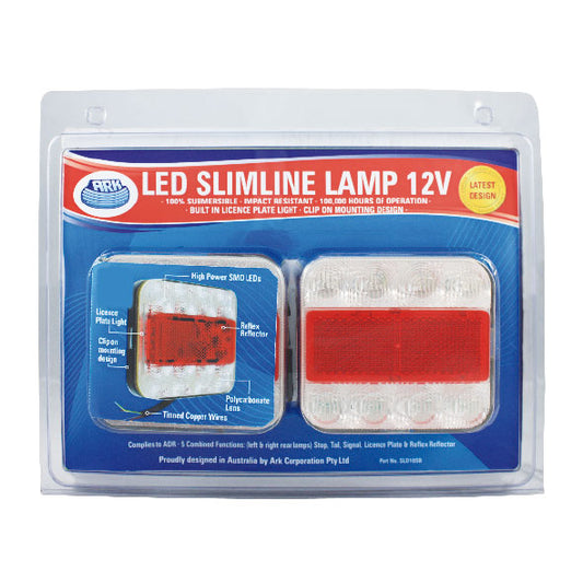 Ark LED Submersible Slimline Rear Lamp 2-Pack SLD10SB