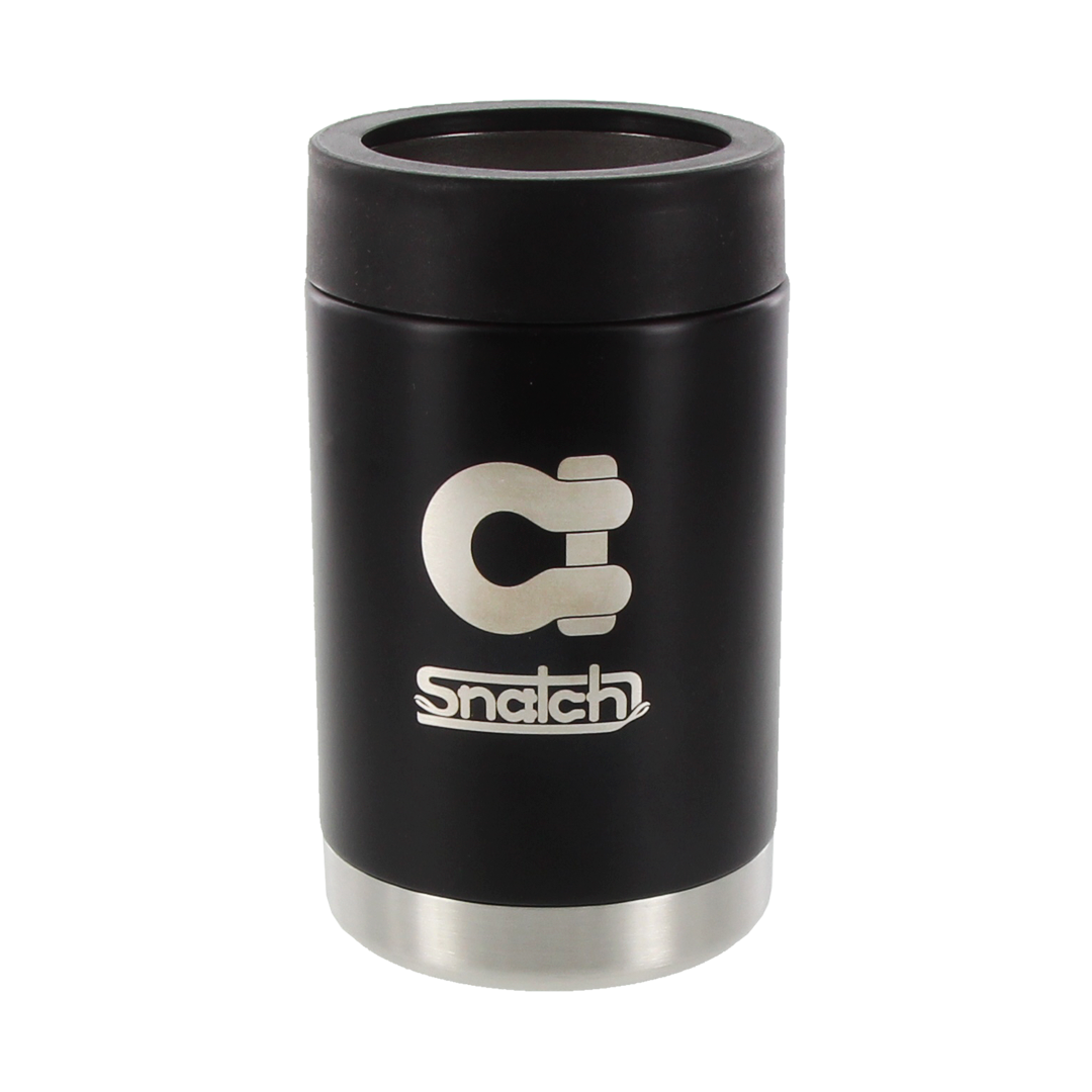 Snatch Stubby Cooler Stainless Steel Black - SNSTC-B