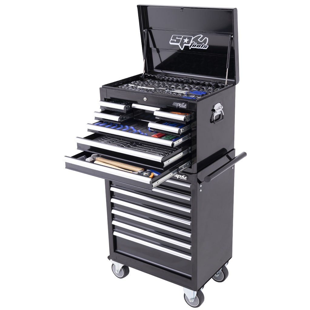 SP Tools Custom Series Tool Kit 307 Pc Metric/SAE 7 Dr Black