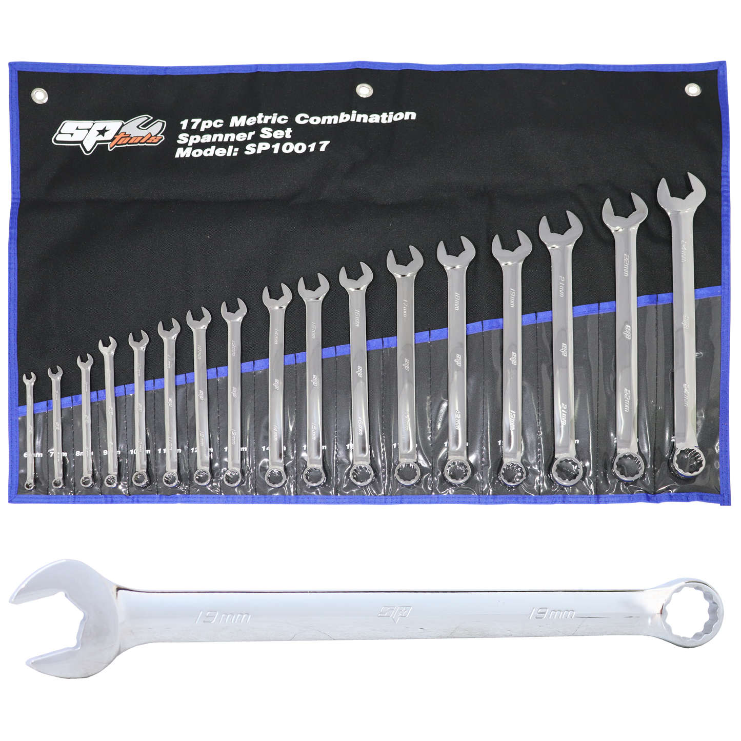 SP Tools Spanner Set - ROE 17pc Metric SP10017
