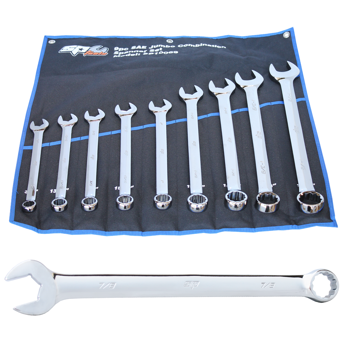 SP Tools Spanner Set - ROE Jumbo 9pc SAE SP10069