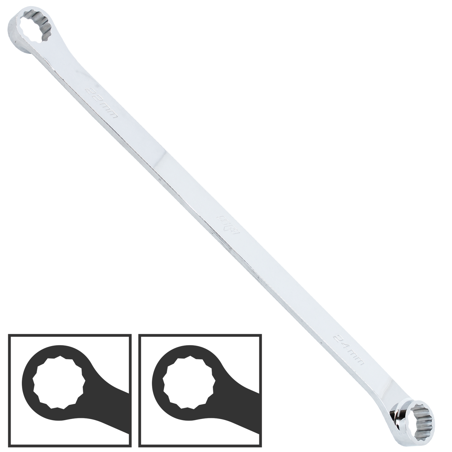 SP Tools Spanner Double Ring Metric 13mm x 15mm 15Degree SP15313