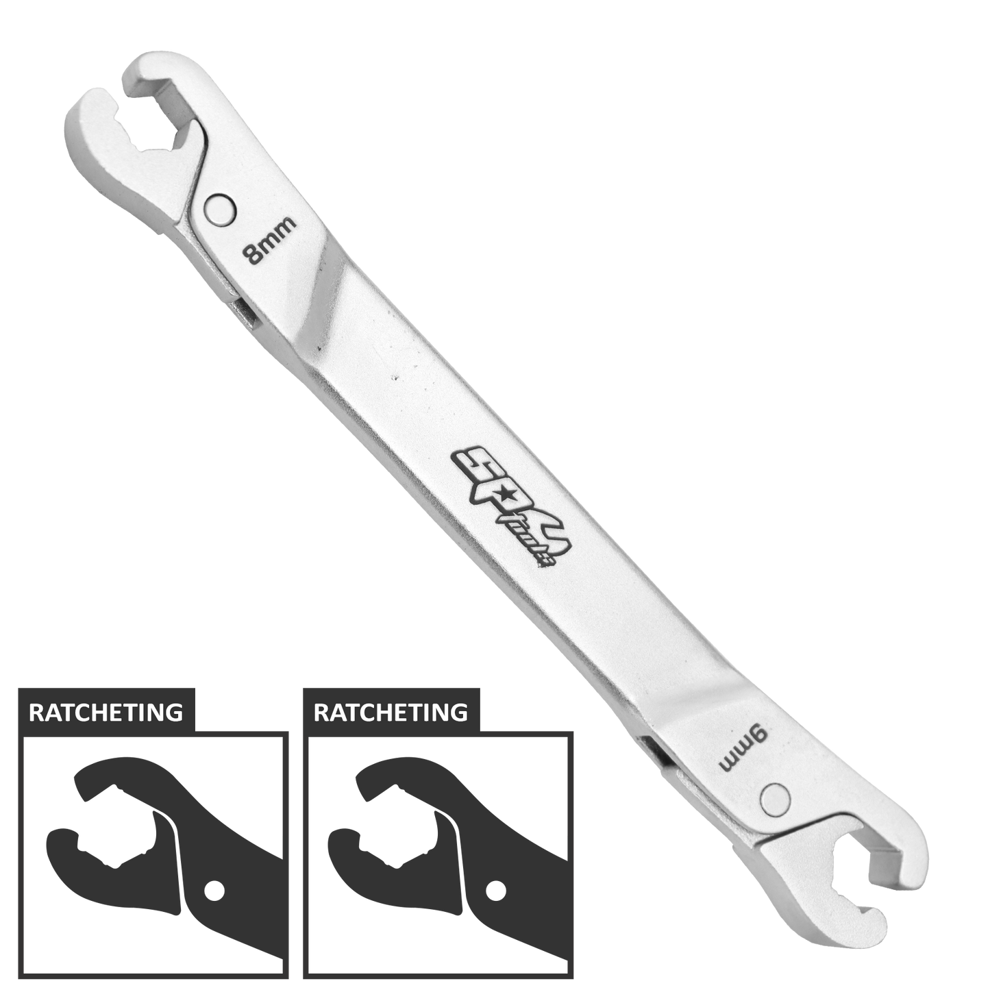 SP Tools Spanner Flare Nut Ratcheting 8*9mm (5/16"X11/32") SP16042