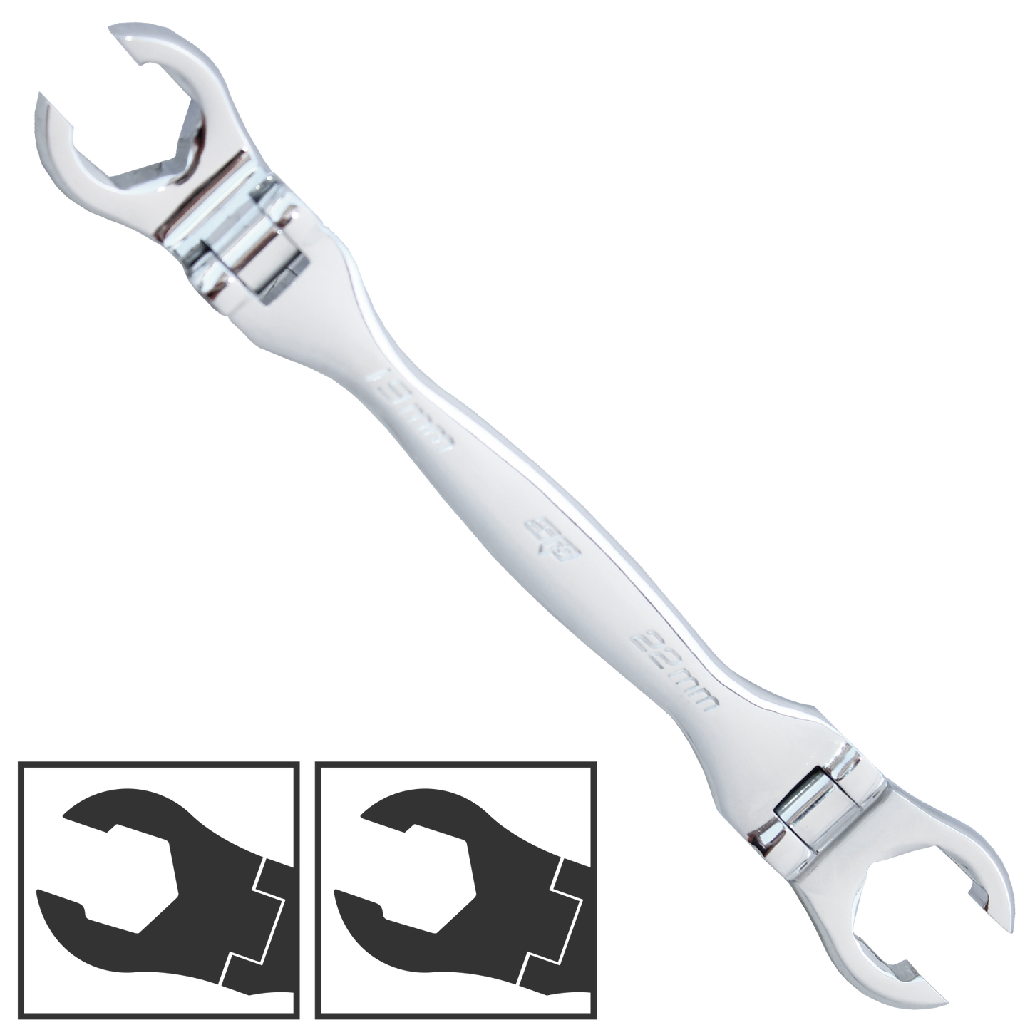 SP Tools Spanner Flare Nut Flex Head Metric 14mm x 17mm  SP16114