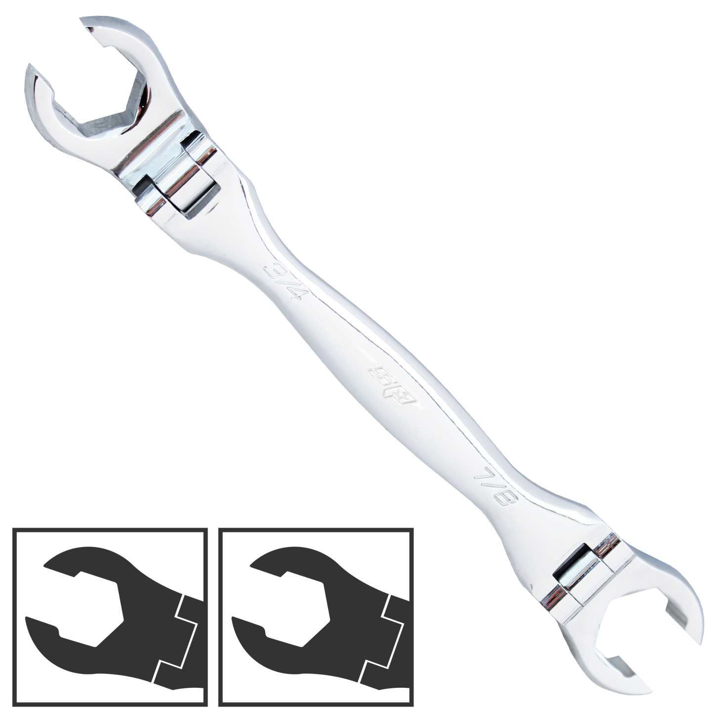 SP Tools Spanner Flare Nut Flex Head SAE 5/8" x 11/16"  SP16157