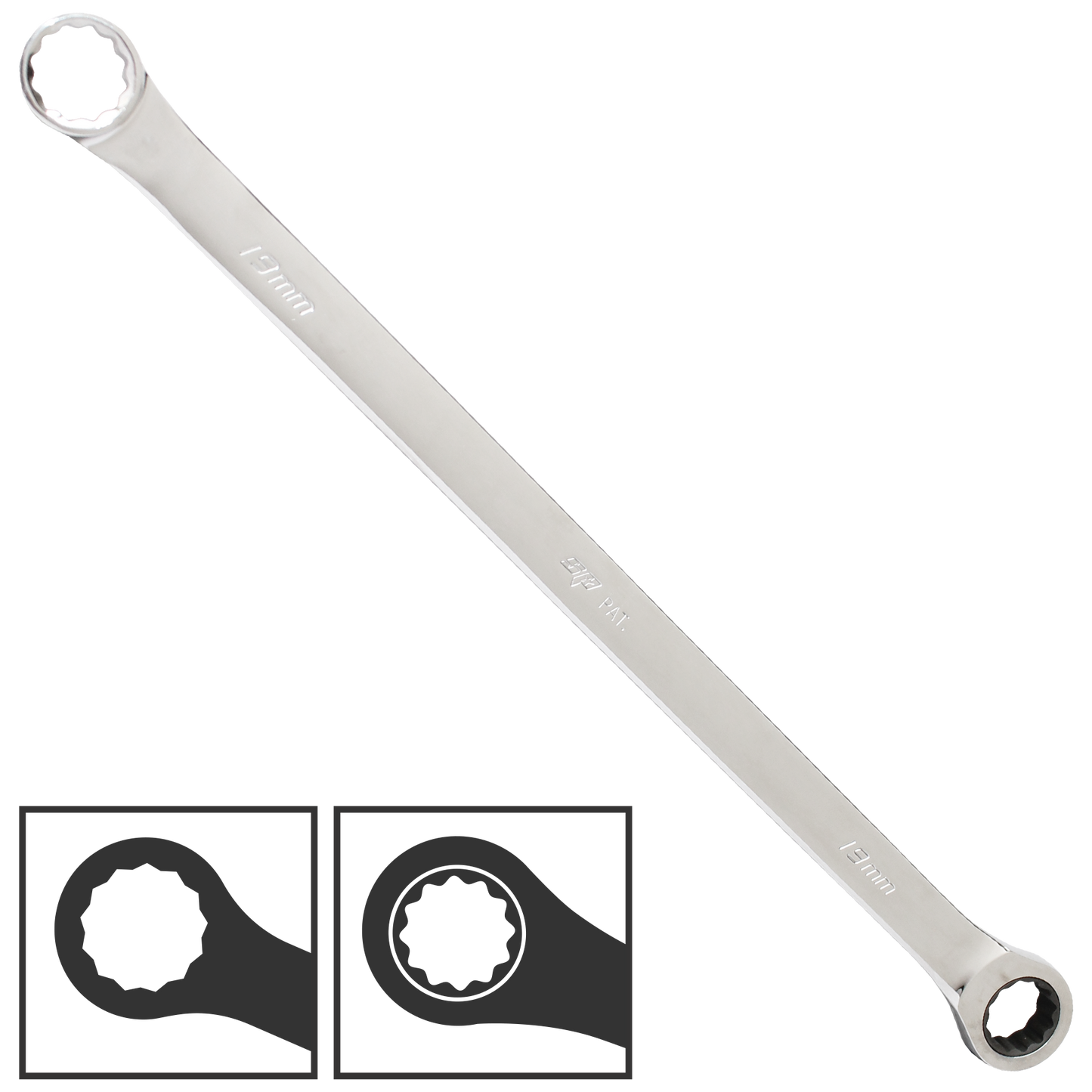 SP Tools Spanner Double Ring Extra Long Geardrive Metric 18mm  SP17818