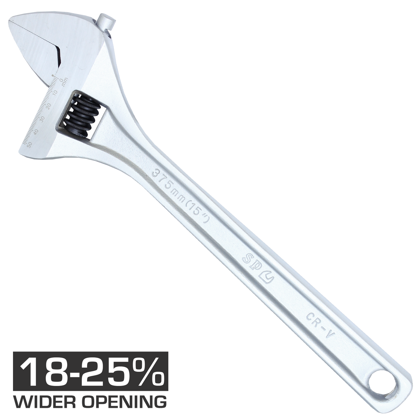 SP Tools Wrench Adjustable Premium Chrome 375mm SP18077