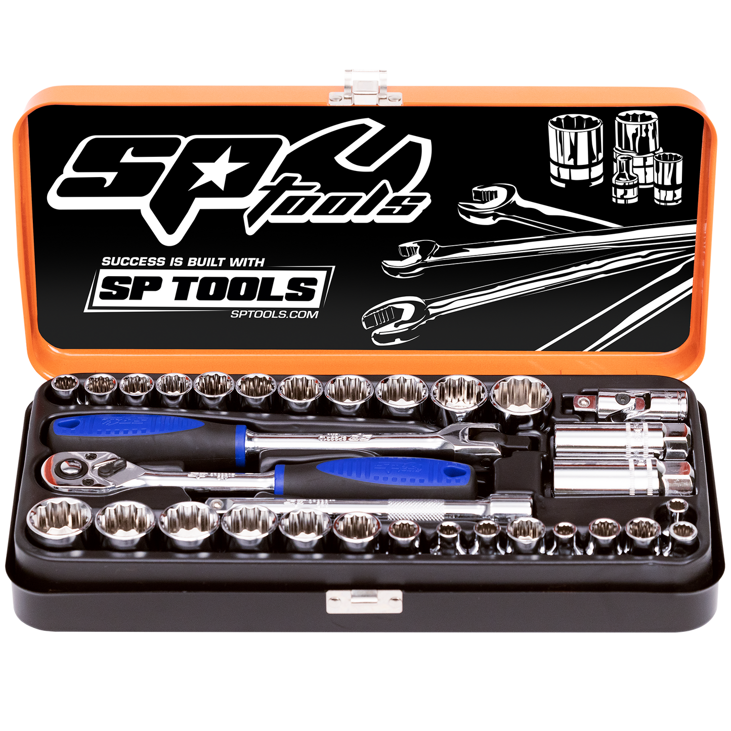 SP Tools Socket Set - 3/8Dr 12Pt 32pc Metric/SAE SP20200