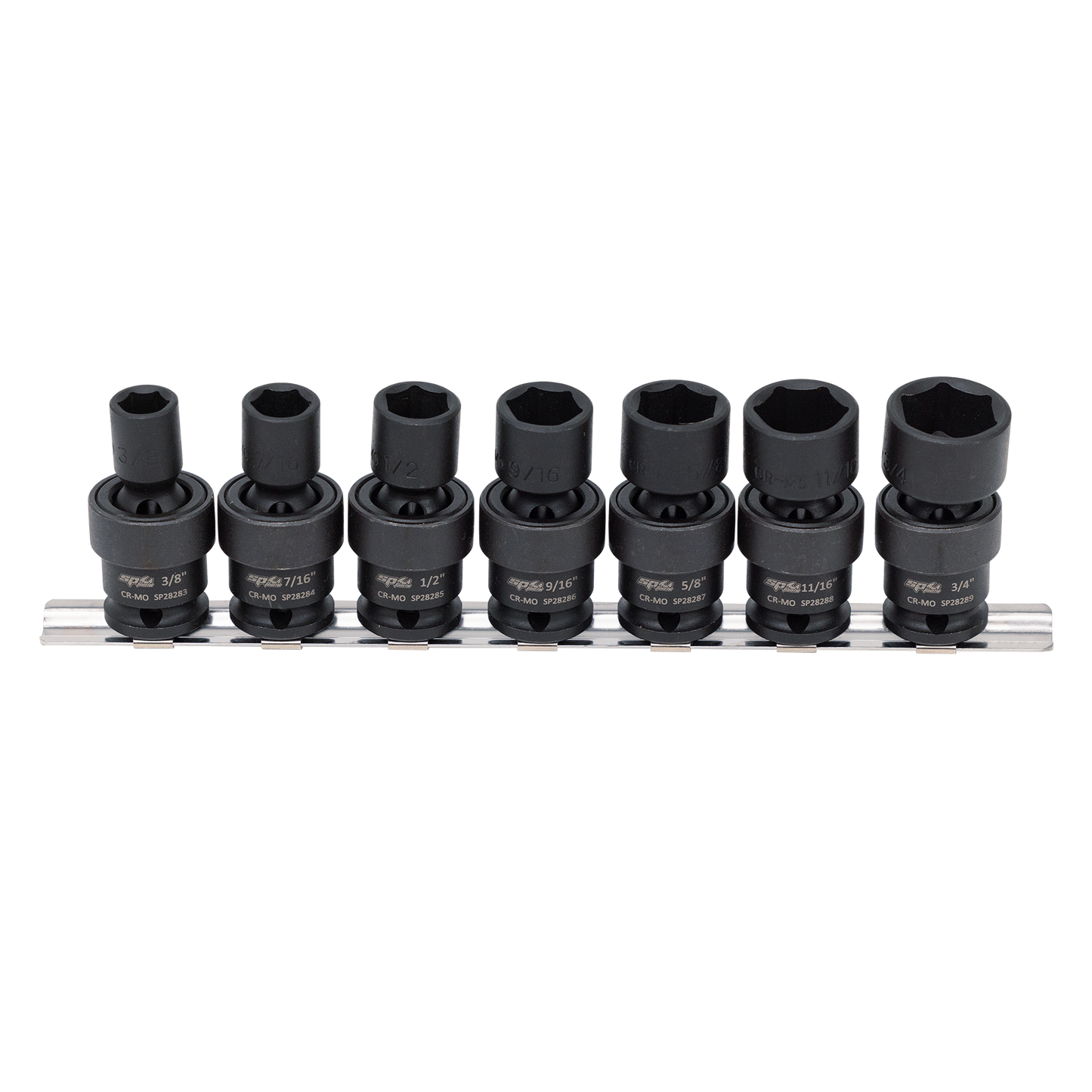 SP Tools Socket Set Impact Swivel 7pc SAE 3/8Dr 6Pt SP20266