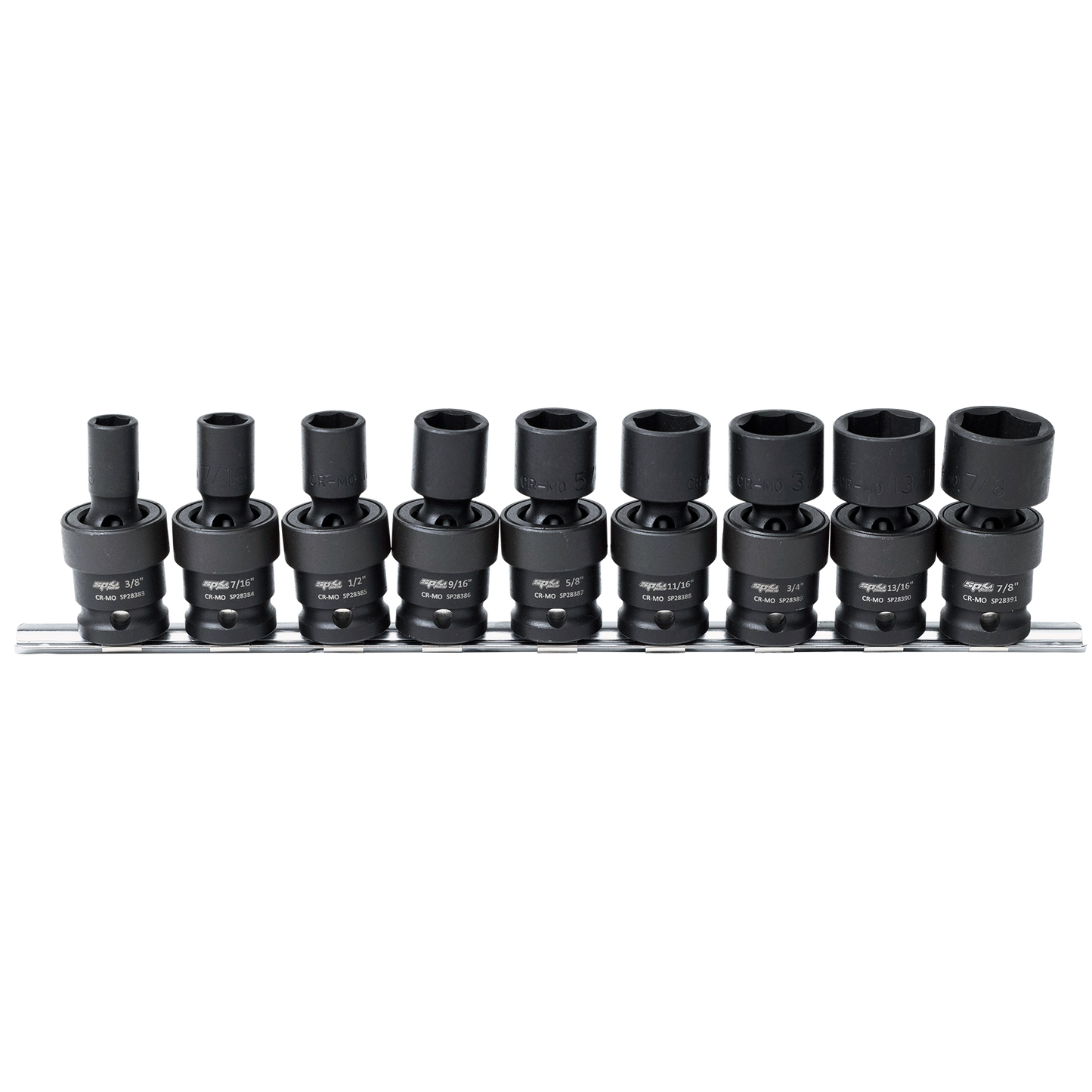 SP Tools Socket Set Impact Swivel 9pc SAE  1/2 Dr 6Pt SP20366
