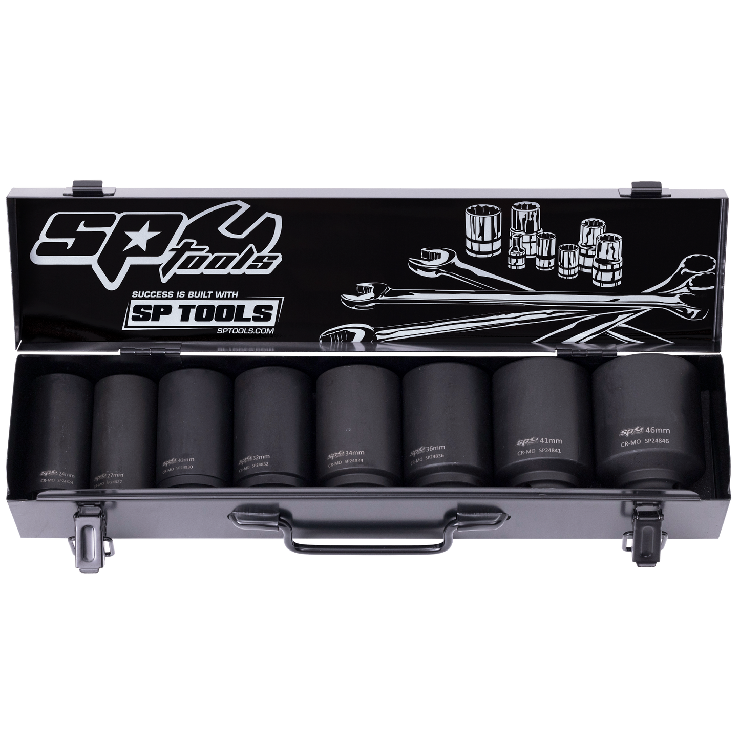 SP Tools Socket Set Impact 3/4"Dr Deep 6Pt 8pc Metric SP20420