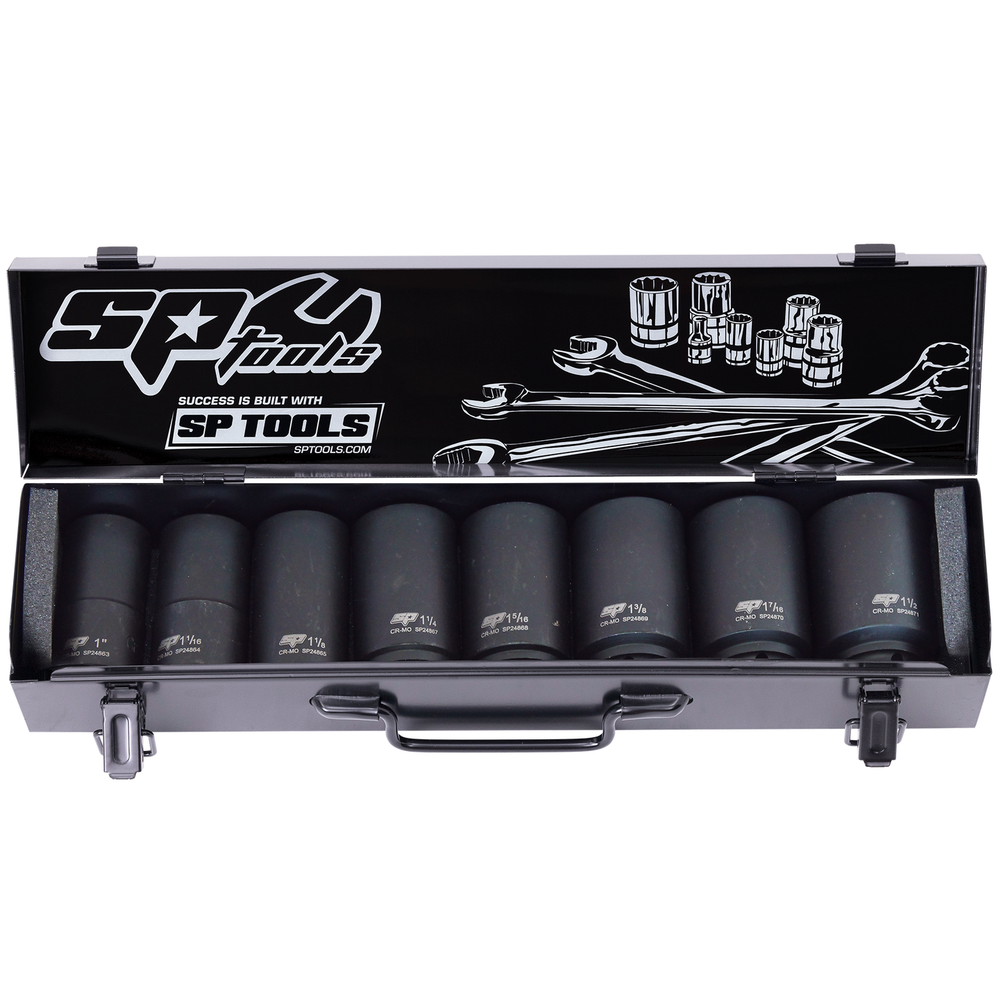 SP Tools Socket Set Impact 3/4"Dr Deep 6Pt 8pc SAE SP20425